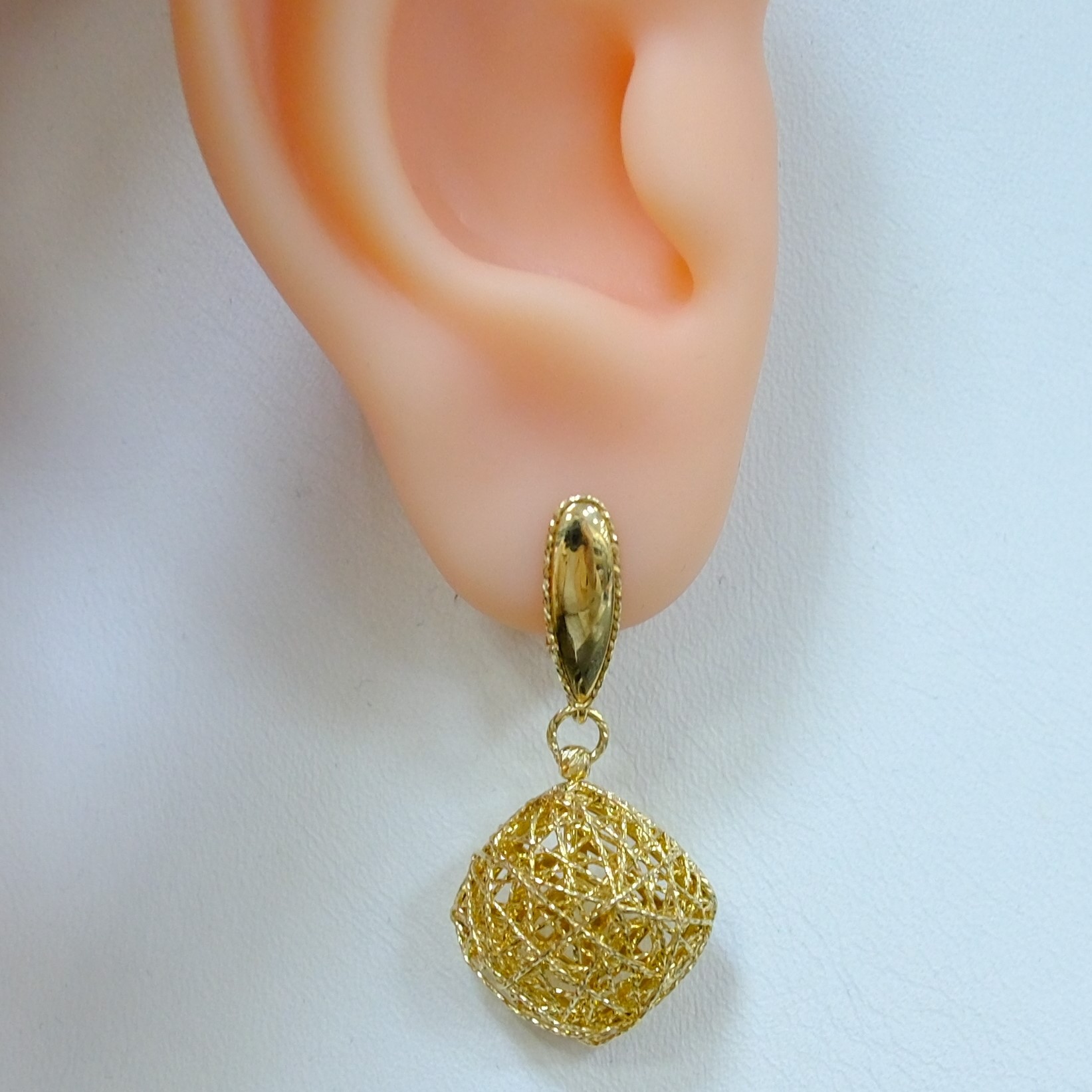 Серьги из желтого золота